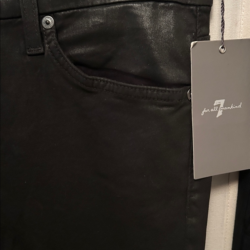 7 for all mankind coated jeans sz 32 - Picture 4 of 10
